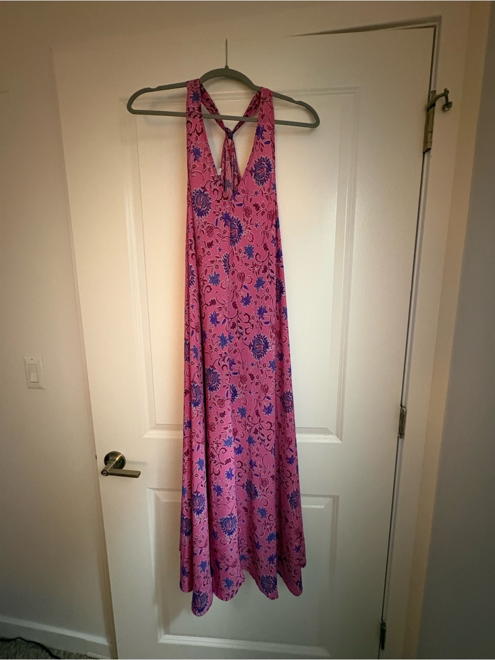 Mango Pink Floral Maxi Dress
